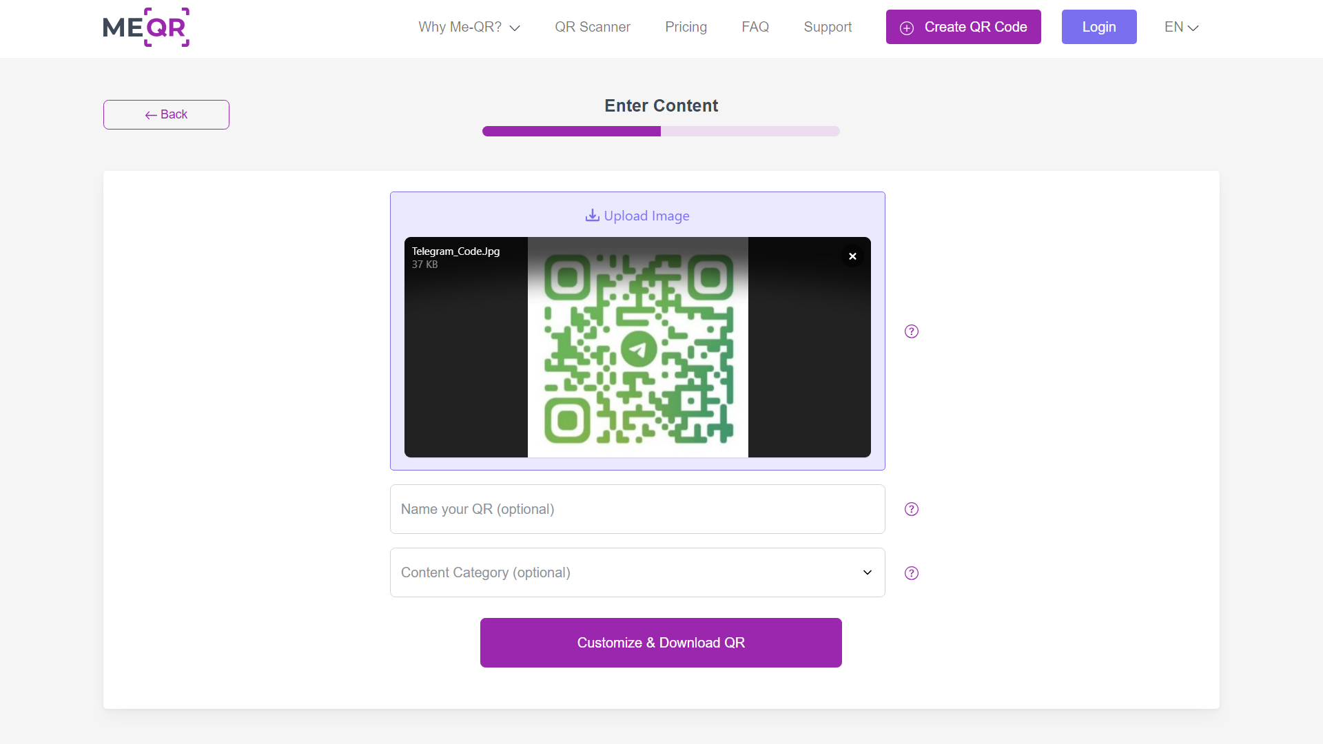 Customize QR